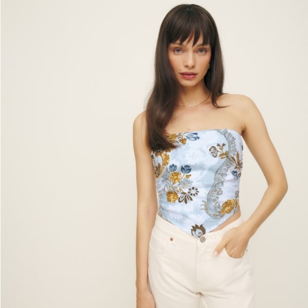 Reformation Dillon Linen Top